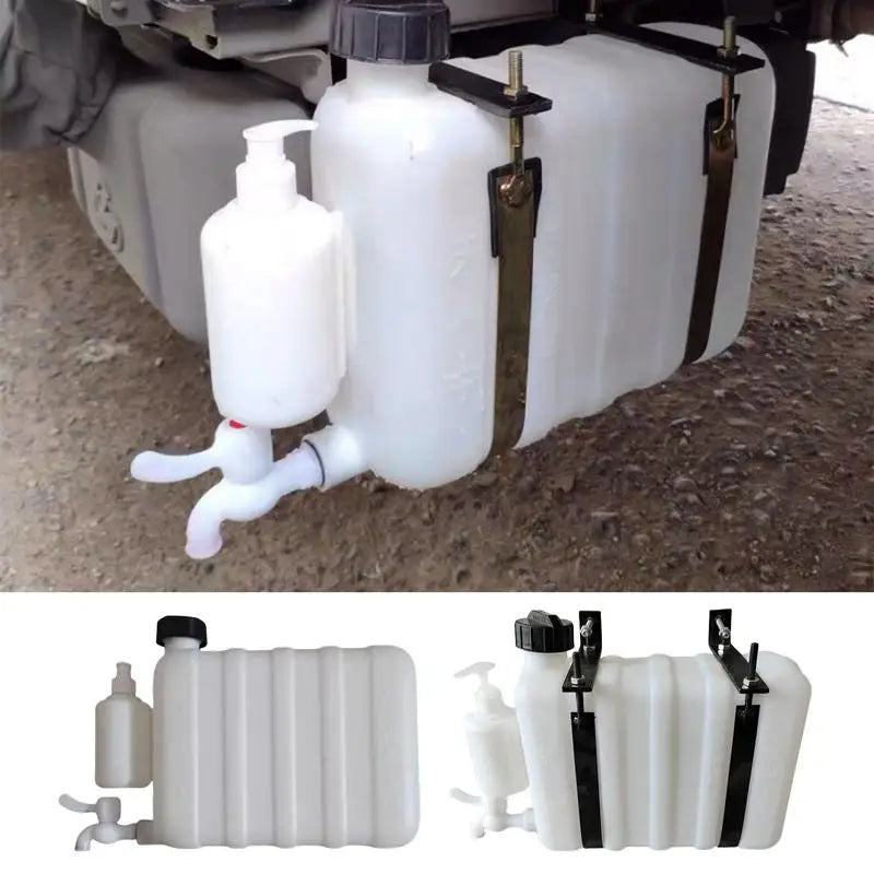 RV Water Tank 9L Vehicle Water Container With Spigot Utility Water Tank Water Jug Portable Water Carrier For Camping And RV