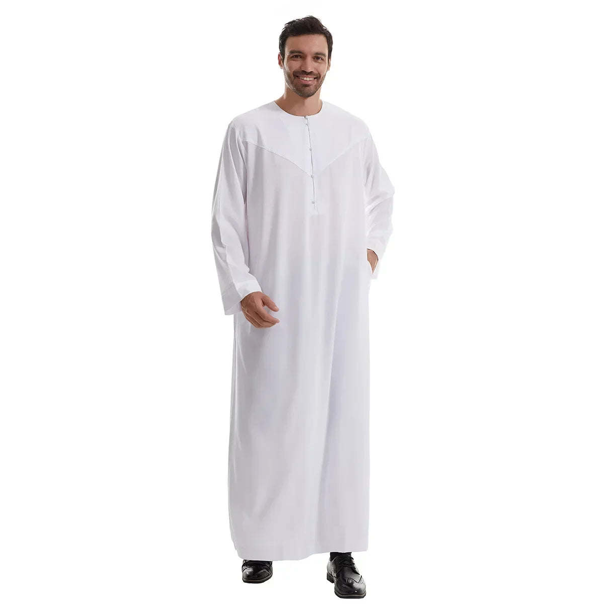 Men Robe Muslim Abaya Dishdasha Modest Djellaba Islamic Dubai Saudi Abayas Prayer Kaftan Eid Ramadan Morocco Jubba Thobe