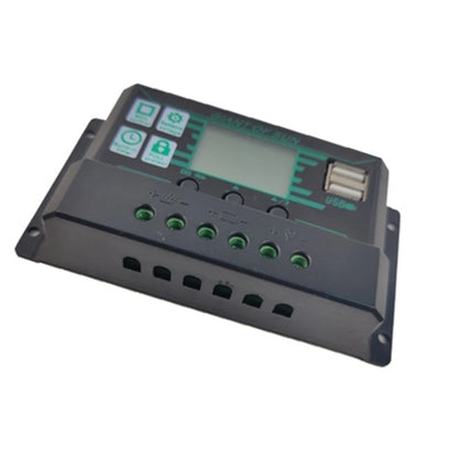 10A/20A/30A/50A/60A/100A/150A Solar Charge Controller LCD Display 2 USB Port 12V 24V Solar Panel Battery Regulator