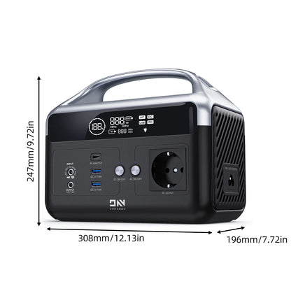 DaranEner NEOZ Portable Power Station 300W 179.2Wh LiFePO4 Battery Pure Sine Wave AC Outlet DC5521 Ports Solar Generator