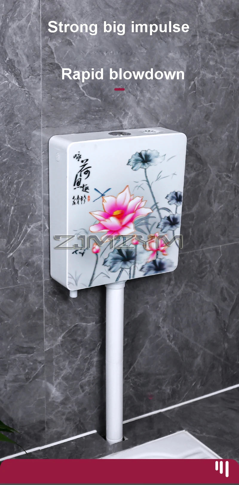 Household Toilet Water Tank Toilet Squat Toilet Energy-Saving Water Tank Squat Toilet Wall Hanging Flush Water Tank