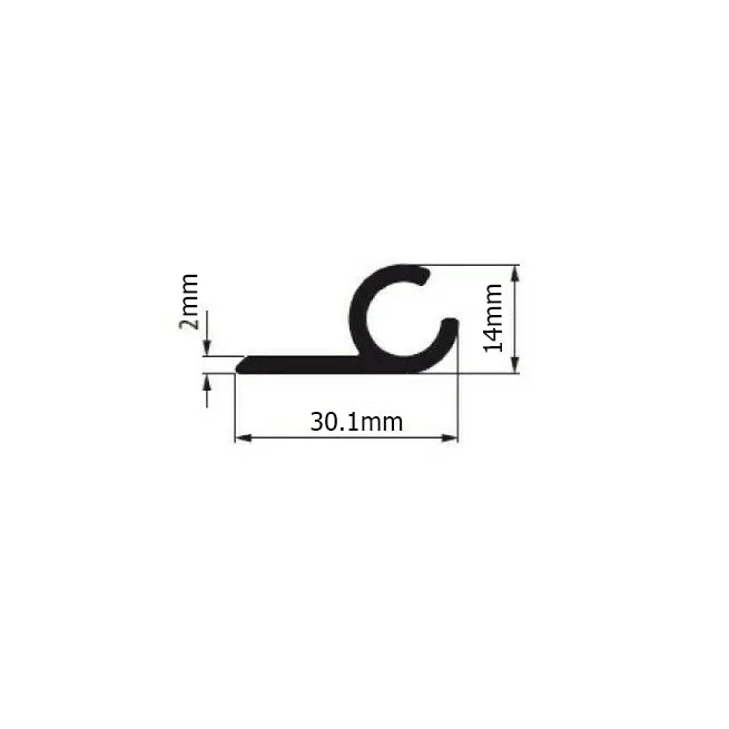 Campervan Motorhome Caravan Awning Rail C Channel 8 X 0.5m Strip With D/S Tape 400 Cm For Camping/Tent/Awnings/Tents