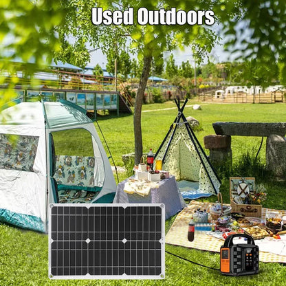 600W Solar Panel 6000W Inverter 12V To 110V/220V Solar Power Generation System Home Outdoor Car Mobile Phone Solar Charging