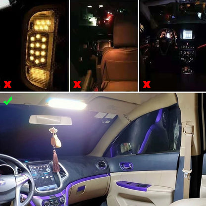 87LED 12-24V Car Reading LED Night Strip Light Interior Light Ceiling Lamp with On/Off Switch for Van Lorry Truck Camper Boat