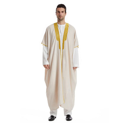 Middle East Mens Robe Muslim Dress Kimono Dishdasha Clothing Islamic Dubai Saudi Abayas Prayer Abaya Kaftan Ramadan Jubba Thobe