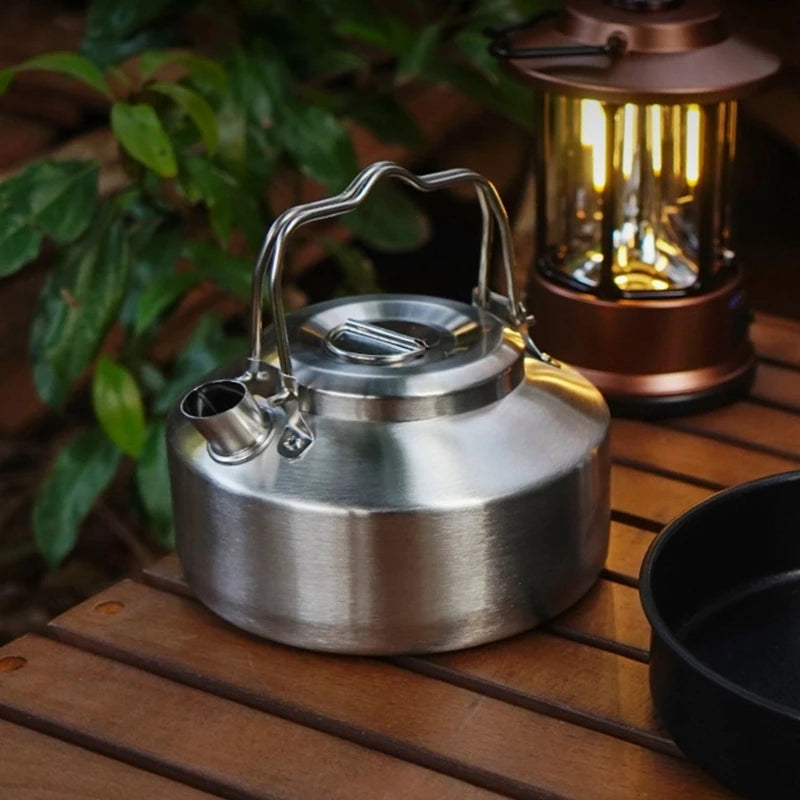 Fast Heating Boiling Water Kettles Outdoor Campfires Camp Kettles Camping Teas Pots for Camping and Hiking Trip