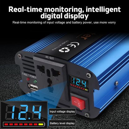 6000W Pure Sine Wave Inverter Car Solar Inverter 12V/24V 220V Sine Wave Voltage Converter Adapter инвертор 12v 220v чистый sinus