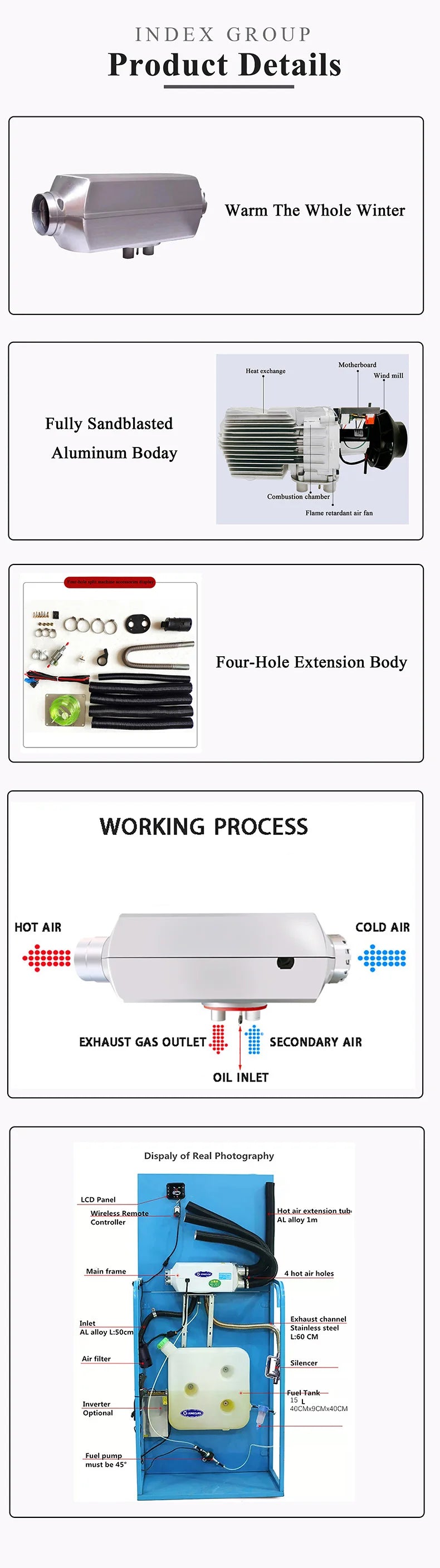 RV Boats Trucks Trailer Used 12/24V Non-freezing Heater In Electric Heaters Air Fuel Heater