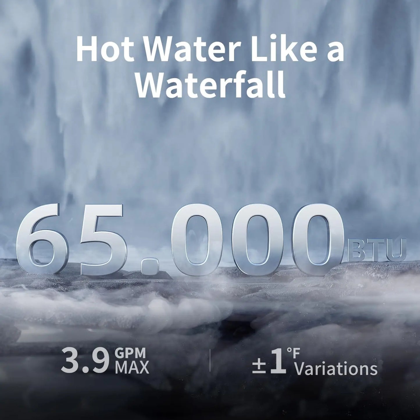 65,000 BTU RV Tankless Water Heater 9,800ft High Altitude Available 12V, CSA Certificated, with Black Door External Shower