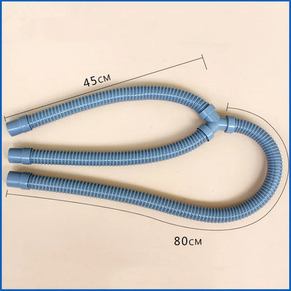 Double Sink Three-Way Drain Y Pipe Motorhome Caravan Waste Water Outlet Kitchen Basin Pipe Barbed Hose Water Fuel Air Connector