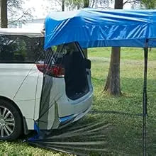 Mosquito Net, Portable SUV Tent Tailgate Shade Car Canopy for Outdoor Camping Car Travel