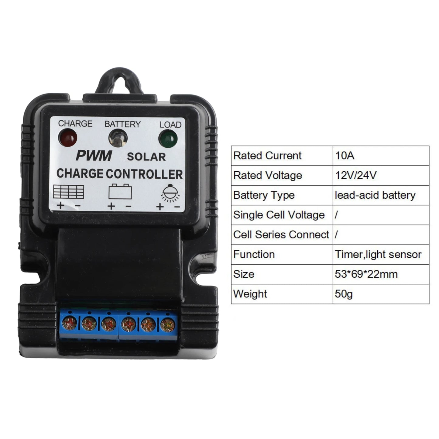 Battery Charger Charge Controller 10A Regulator 1pcs 6V 12V Automatic Solar Automation Control Systems Brand New