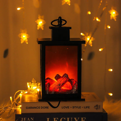 LED Fireplace Lights, Charcoal Style Decorative Table Lamp,  Flame Lighting for Winter Christmas Holiday Gift Party Home Decor