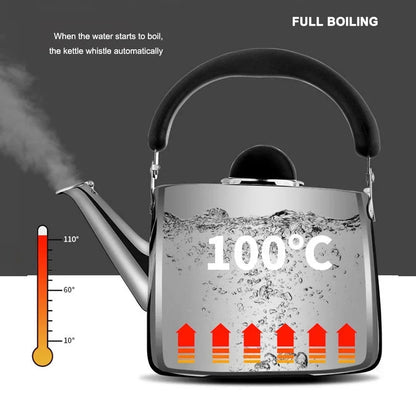 2L/3L/4L Thickened Whistle Kettle 304 Stainless Steel Rapid Heating Boiling Water Pot For Home Tea Kettle