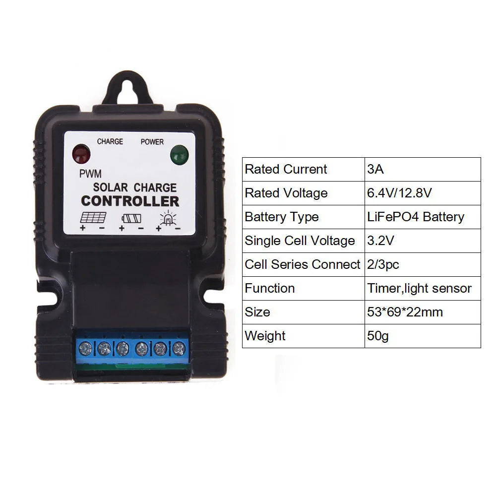 Battery Charger Charge Controller 10A Regulator 1pcs 6V 12V Automatic Solar Automation Control Systems Brand New