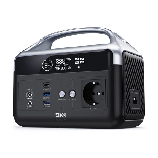 DaranEner NEOZ Portable Power Station 300W 179.2Wh LiFePO4 Battery Pure Sine Wave AC Outlet DC5521 Ports Solar Generator