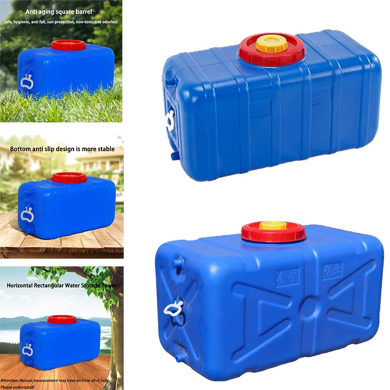 160L Car Mounted Water bucket RV Horizontal Water Storage Bucket Domestic Water Tank Plastic Bucket ExtraLarge Capacity