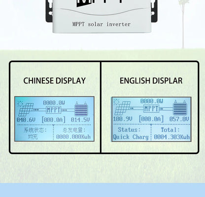 MPPT 100A 60A 50A 30A 150VDC Solar Charge Controller With LCD DISPLAY RS485 interface For12V 24V 36V 48V Home Solar System