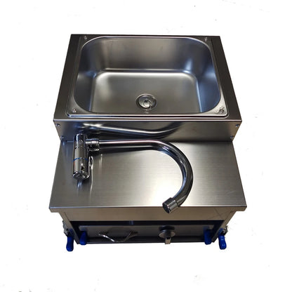 RV Stainless Steel Sink With Gas Stove Slide Out Kitchen For Camper Trailer Caravan Motorhome