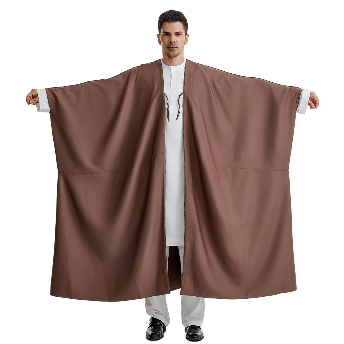 Abaya 2024 New Style Men's Robe, Arab, Saudi, Iranian, Dubai, United Arab Emirates Men's Muslim Fashion Outerwear Clothing M-XL