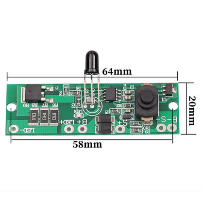 3.2V/3.7V Solar Street Light Control Panel Circuit Board Remote Control Long Bright Automatically Reduce Power