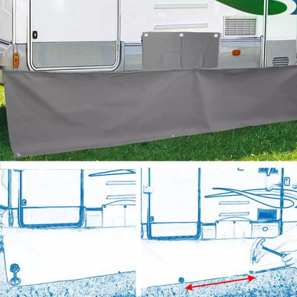 Caravan Awning Draught Skirt 700X 50cm Deep With 150x50cm Wheel Arch Covers Set For Outdoor Motorhome Draft Campervan