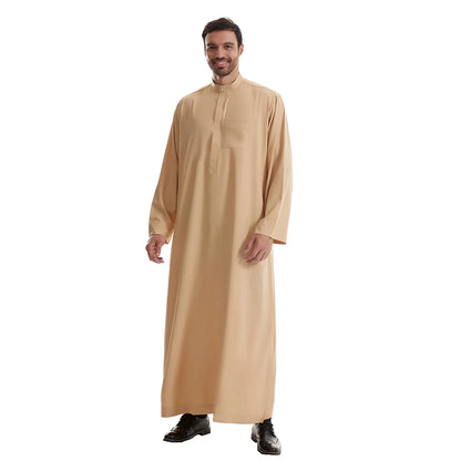 Muslim Abaya Prayer Kaftan Men Kimono Dishdasha Turkey Arabic Djellaba Islam Jubba Thobe Morocco Pocket Robe Ramadan Eid Abayas