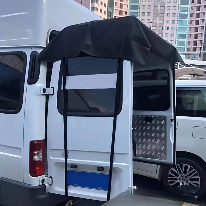 Car RV Tailgate Shade Tailgate Net Sunshade Camping Awning Canopy Enhanced Shade & Privacy Rear Tent Screen For SUV RV Car