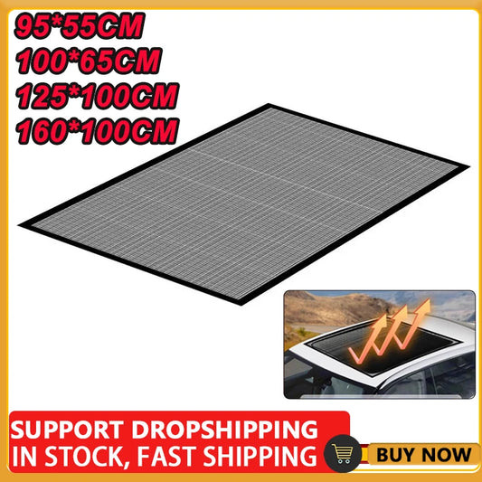 Magnetic Car Sunroof Sun Shade Moonroof Mesh SUV Tent Roof Cover Camping Kept The Bugs Out Insect Screen Awnings Net Trips Camp