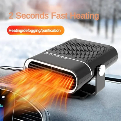 Car Heater Winter Fast Heating Electric Heated Fan Windshield Defogging Heating Implement Car Anti-Fog Heater SUV Travel Camper