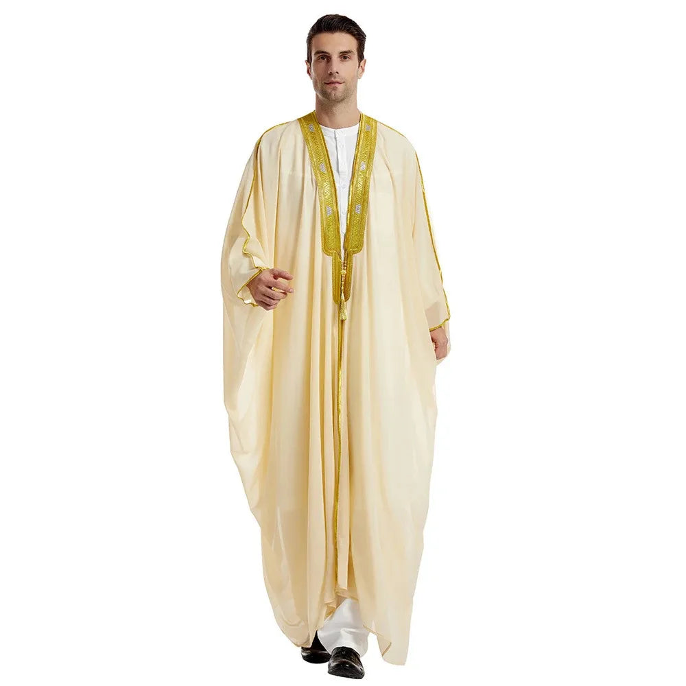 Ramadan Saudi Arabia Kimono Open Abaya for Prayer Clothes Men Boy Kebaya Muslim Dress Turkey Arabic Islam Djellaba Robe