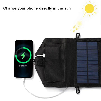 Foldable Solar Panel 500W  Portable Solar Panels Fast Charger USB 5V DC Full  Power Solar Panel Mobile Power Bank For Camping