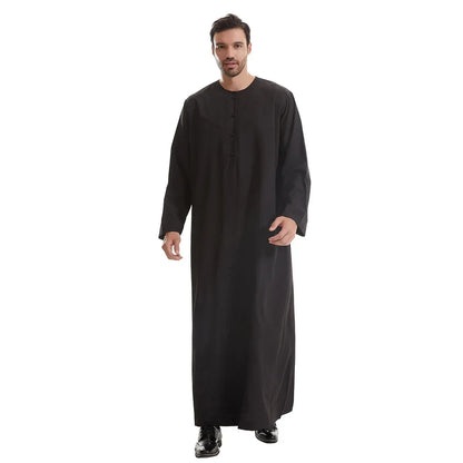 Men Robe Muslim Abaya Dishdasha Modest Djellaba Islamic Dubai Saudi Abayas Prayer Kaftan Eid Ramadan Morocco Jubba Thobe