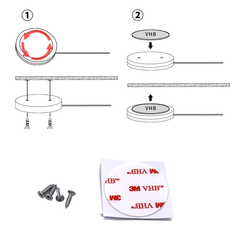 LED Under Cabinet Puck Light Display Case Shelf Counter Lighting Caravan Camper Motorhome Interior Spot Lamp With 5VUSB Switch