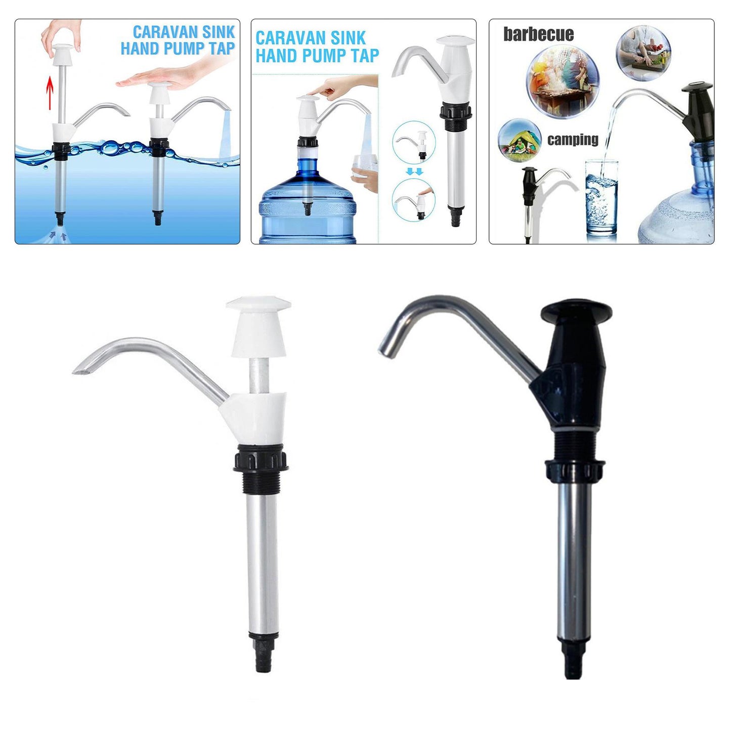 Sink Water Hand Pump Caravan Trailer Camper Boat Motorhome Faucet tap