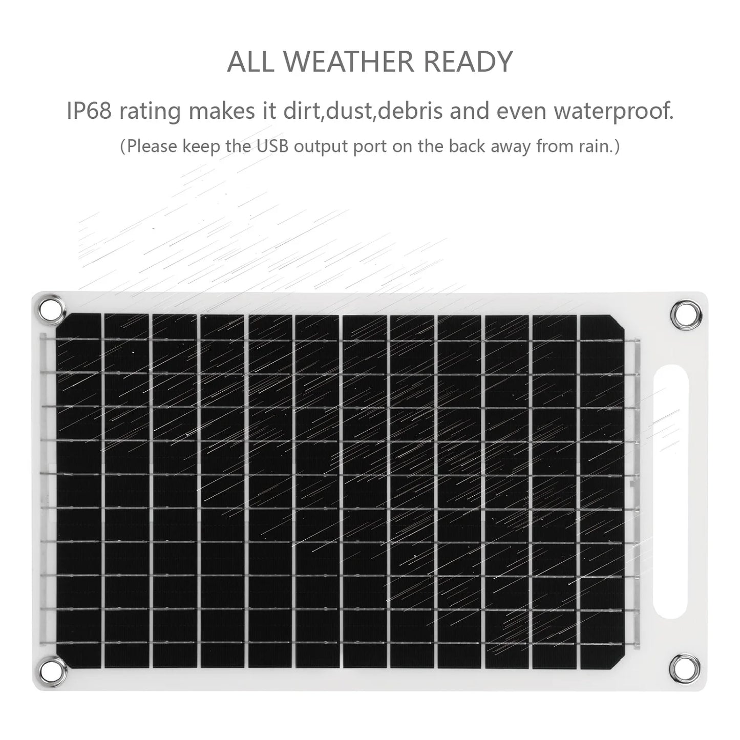 10W Portable Solar Panel-5V Lightweight Mini USB Solar Charger for Phones,Power Banks,Outdoor,Camping,Hiking,Backpacking