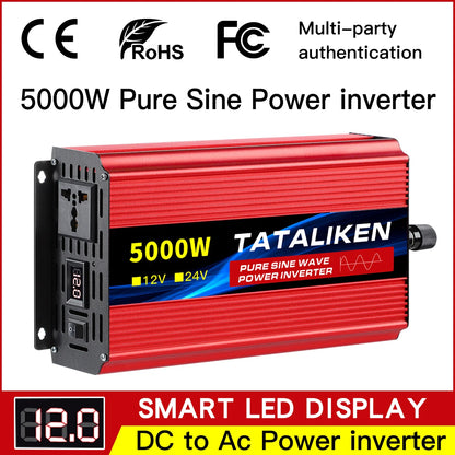 pure sine wave inverter 12V to 220V 1600W 2500W 3500W 4500W DC to AC voltage converter 12 220 mini-car power supply