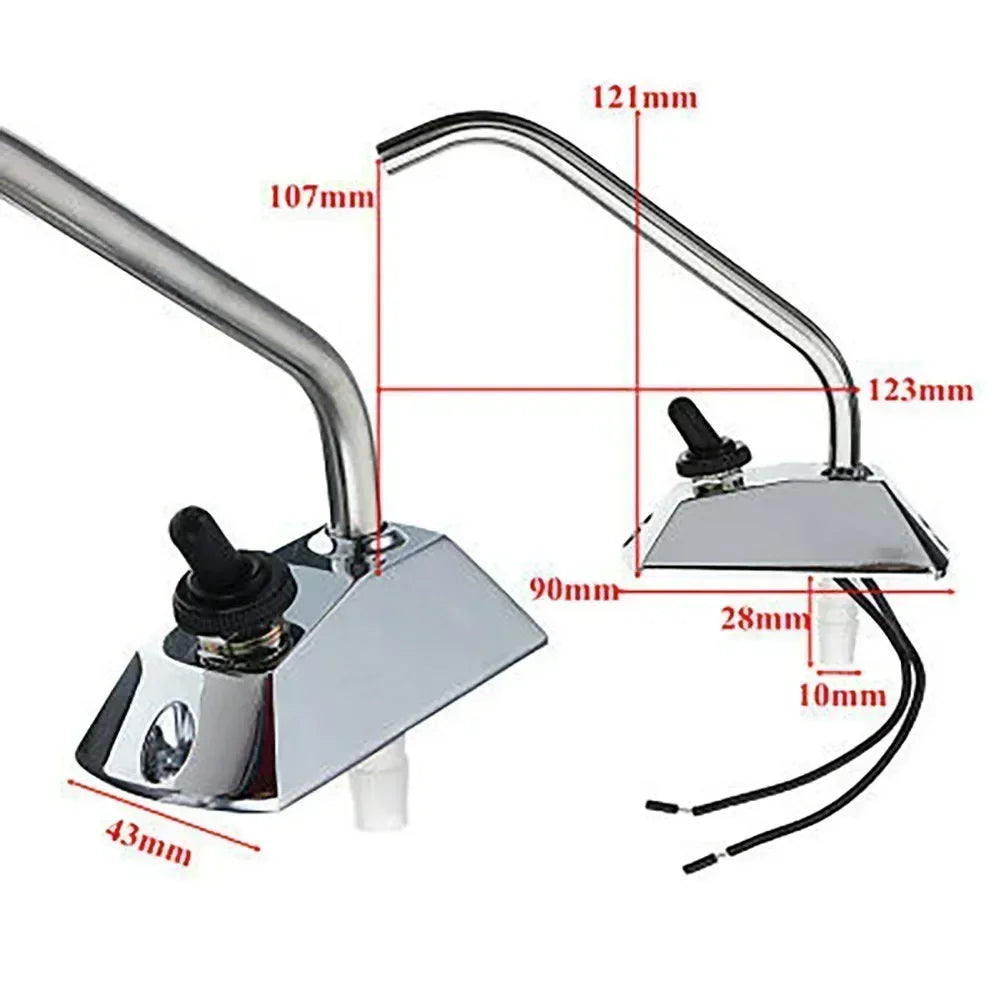 RV Faucet 12V Galley Electric Water-Pump Tap Faucet Water Tap Switch For Caravan Boat Swivel Faucet Electronic Control Faucet