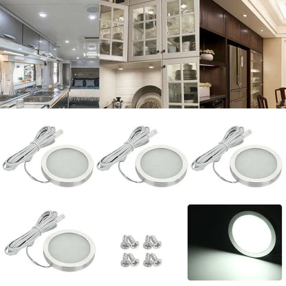 4PCS Camper Accessories RV Ceiling Lights Caravan Interior Reading Lamp Roof  Light for Motorhome RV Caravan Boat