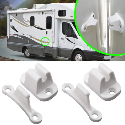 2Pcs Caravan RV Door Retainer Stopper Resile Catch Stay Limiters Camping Push Catch Holder Camper Motorhome Boat Trailer Nylon