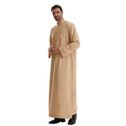 Muslim Abaya Prayer Kaftan Men Kimono Dishdasha Turkey Arabic Djellaba Islam Jubba Thobe Morocco Pocket Robe Ramadan Eid Abayas