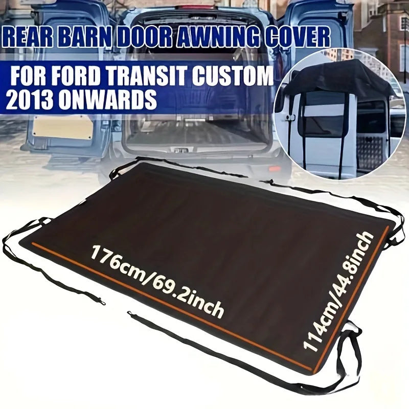 Rear Barn Door Awning Cover Waterproof For Ford Transit For Ram Promaster Peugeot Boxer Iveco Daily VW T5 T6 Campervan