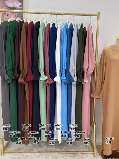 Ramadan Abaya Dubai Kaftan Muslim Long Dress Turkey Abayas For Prayer Islamic Clothing Women Robe Longue Femme Musulmane