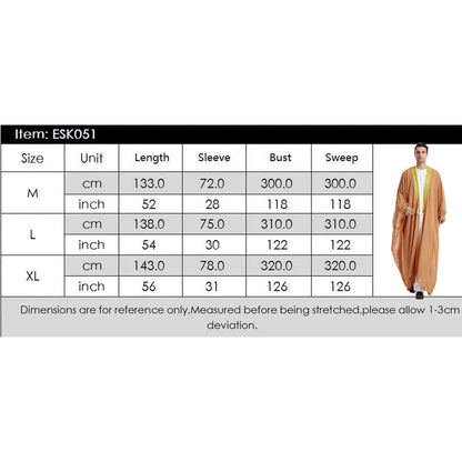 Ramadan Saudi Arabia Kimono Open Abaya for Prayer Clothes Men Boy Kebaya Muslim Dress Turkey Arabic Islam Djellaba Robe