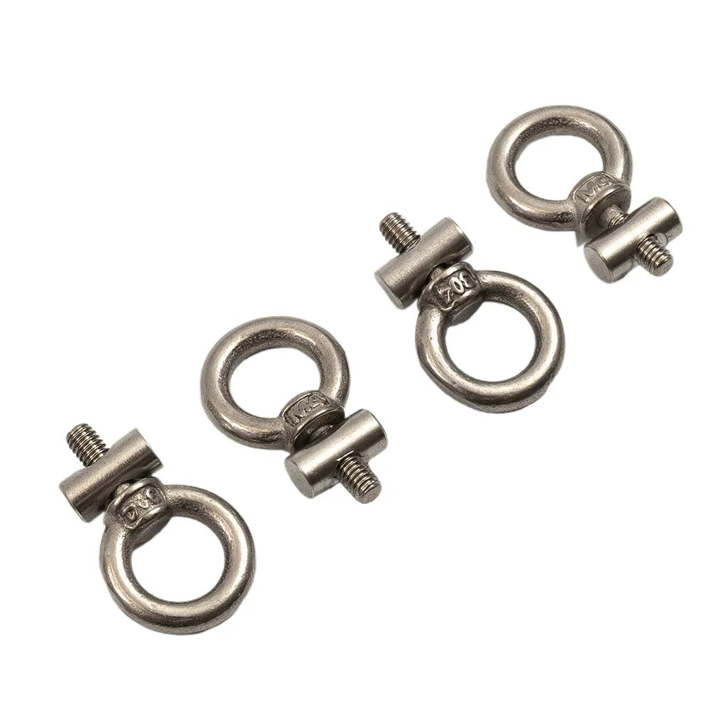 2-8PCS Awning Rail Stoppers 6mm Stainless Steel Stops Campervan Caravan Outdoor Slide Rail Track Cable Hanger Ring Screws