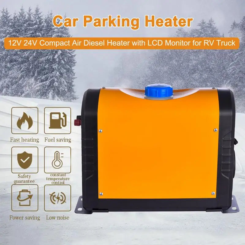 Auxiliary Air Parking Heater 8KW/2KW Remote Control Air Heating Diesel Car Heater With LCD Display For Camper Van Trucks Boats