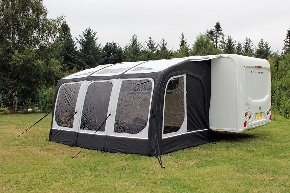 Caravan Awnings,Outdoor Camping Air Awning Caravan Inflatable Tube Tent With Annex Shade Tent Family Large Tunnel Travel Tent