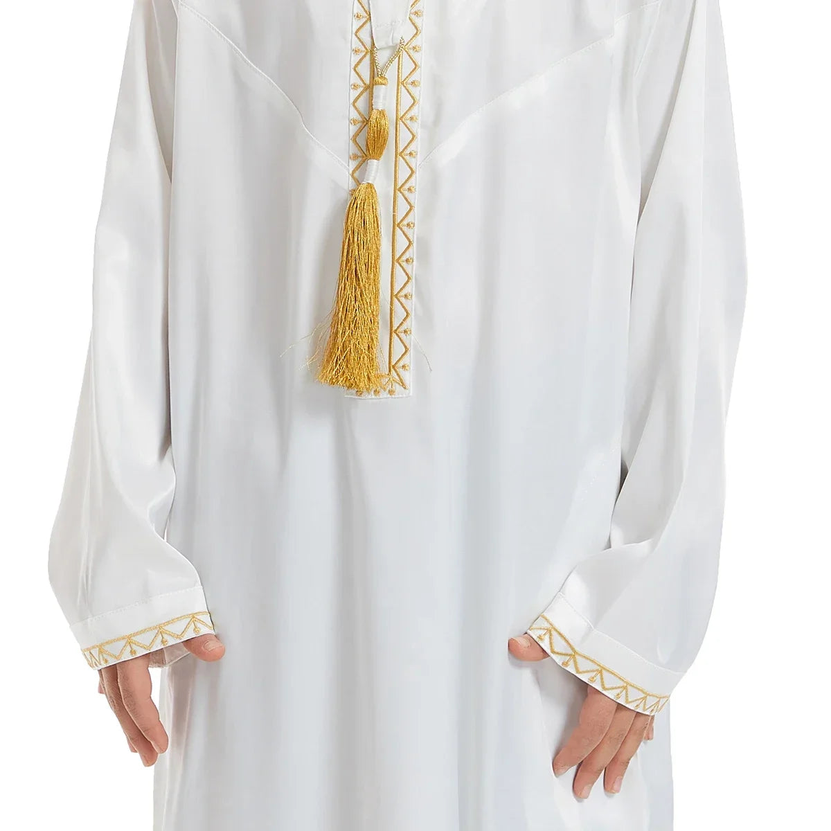 Traditional Children Muslim Clothing Kids Middle Eastern Abaya Jubba Thobe Boy Long Dress Robe Embroidery Kaftan Ramadan Caftan