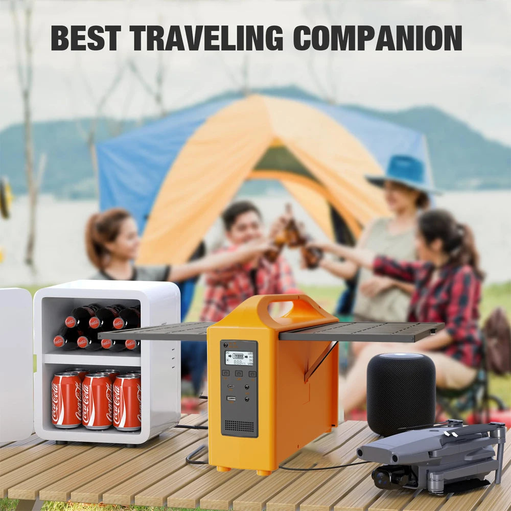 100W Portable Power Station 110V 220V Solar Generator UPS Mobile Power Station Power Bank 24000mAh With Solar Panel For Camping