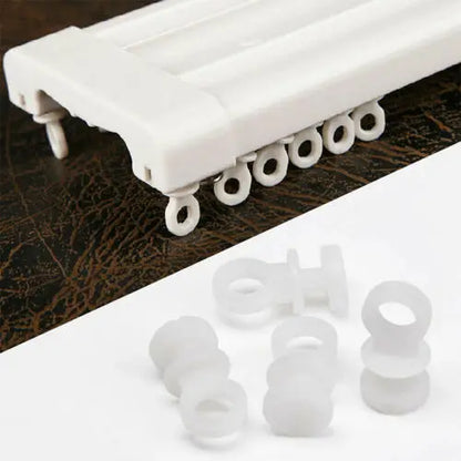 Practical Plastic Curtain Rail Gliders, Easy To Use And Install Suitable For Camper Van, Motorhome, Caravan, Boat